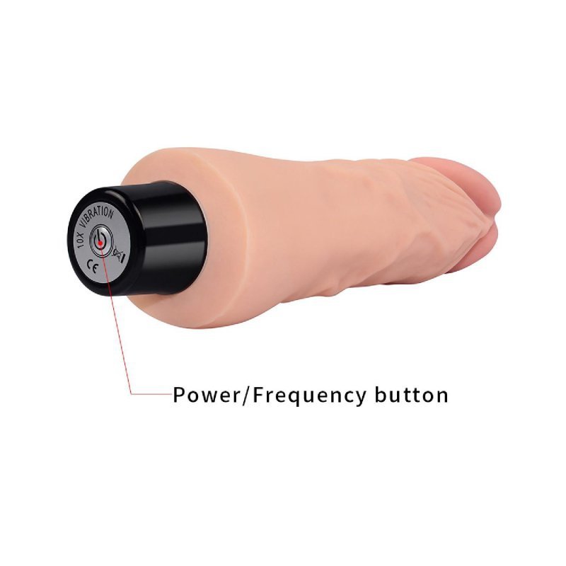 Naturalny wibrator miękki penis 17,8 cm