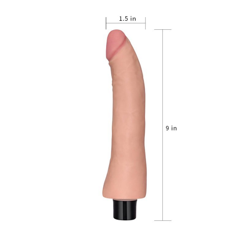 Naturalny wibrator miękki penis 23 cm