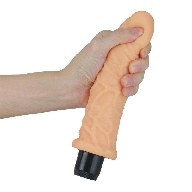 Wibrator dildo cyberskóra Xtreme Feel Cyberskin Vibrator 21cm