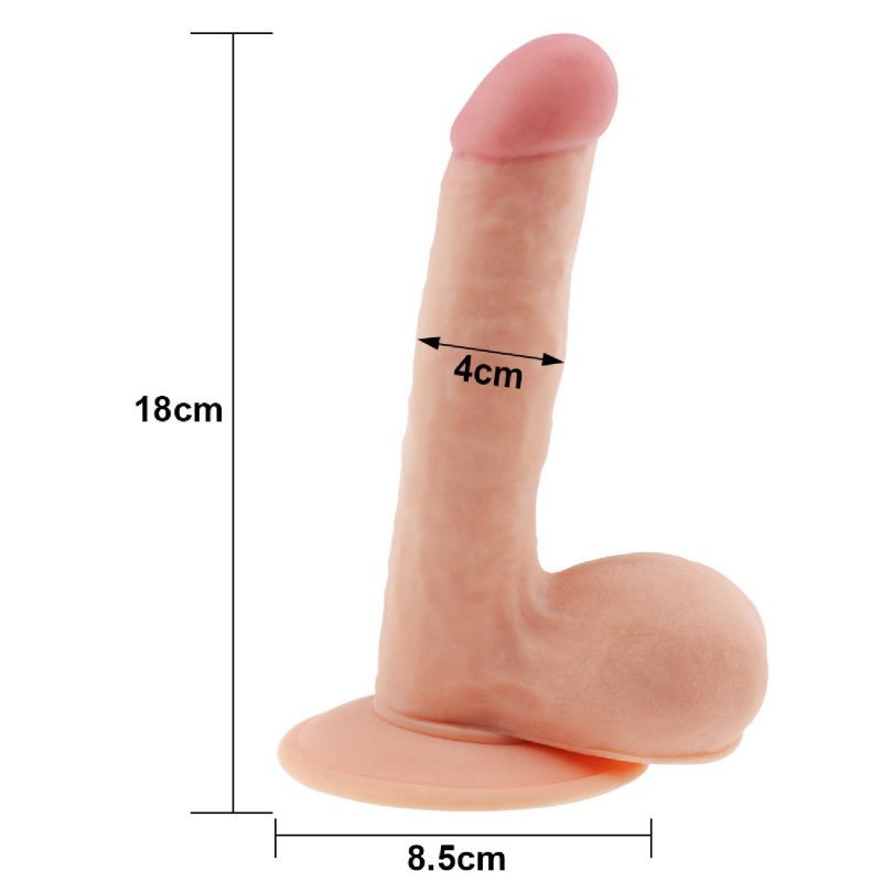 Ultra miękkie dildo The Ultra Soft Dude 19cm
