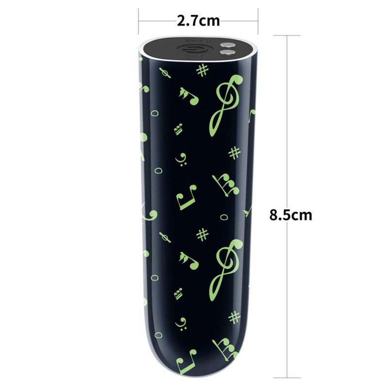 Rechargeable glow-in-the-dark music massager