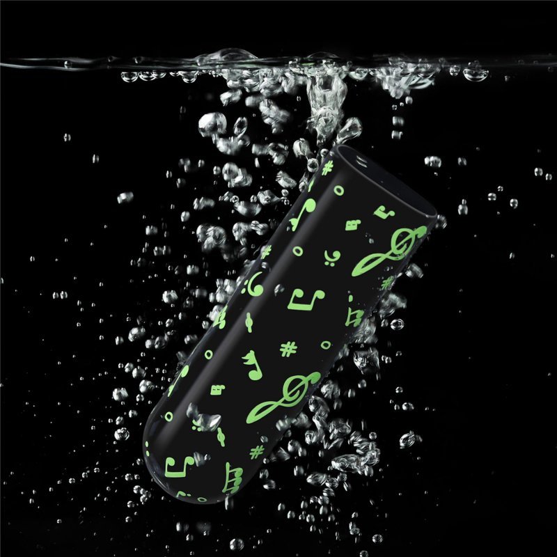 Rechargeable glow-in-the-dark music massager