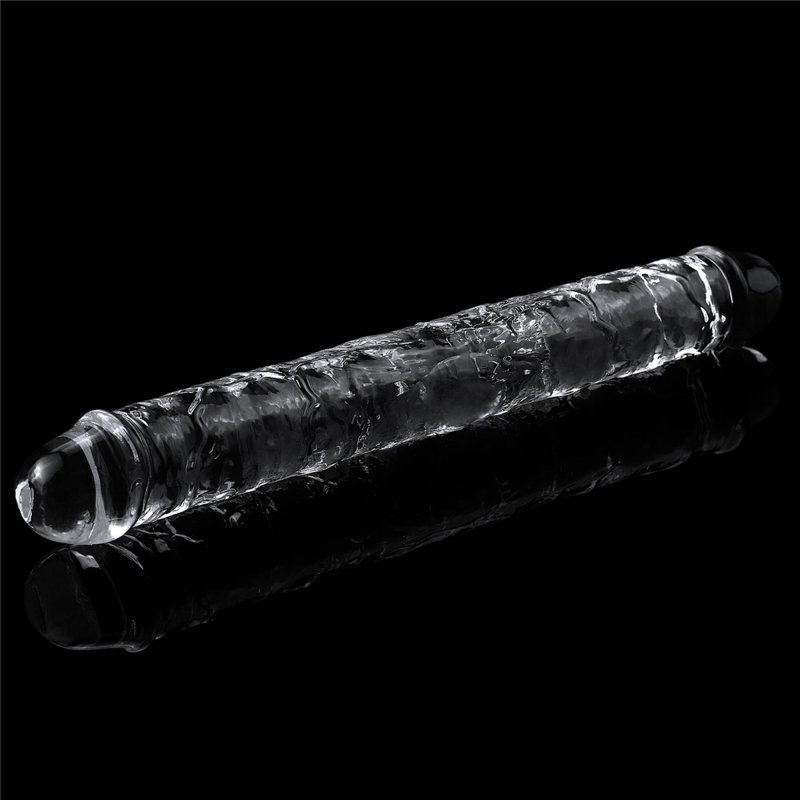 Podwójne dildo przezroczyste Flawless Clear Double dildo 30cm
