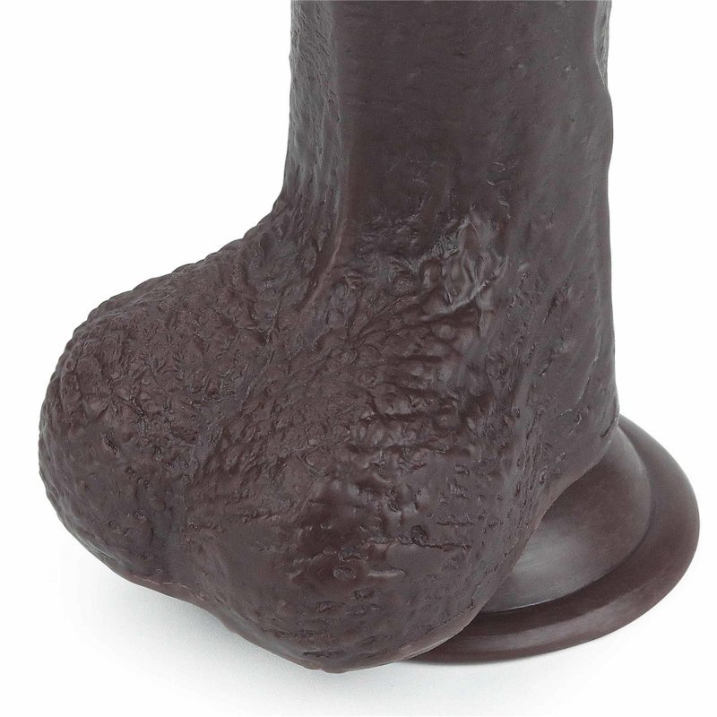 Afrykański penis dildo z przyssawką Lovetoy z ruchomą skórą 17,8 cm
