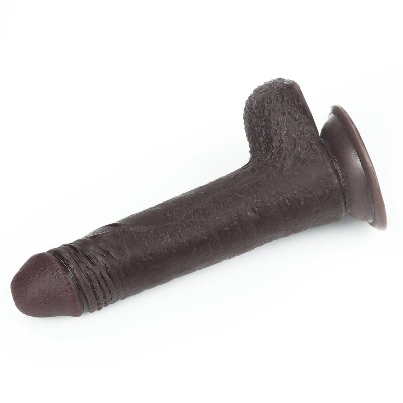Afrykański penis dildo z przyssawką Lovetoy z ruchomą skórą 17,8 cm