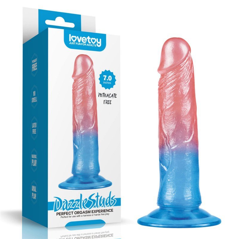 Dildo kolorowe Dazzle Studs 17cm