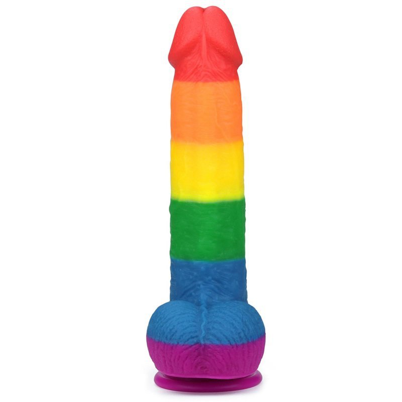 Kolorowy tęczowy dildo penis Lovetoy lgbt 23 cm
