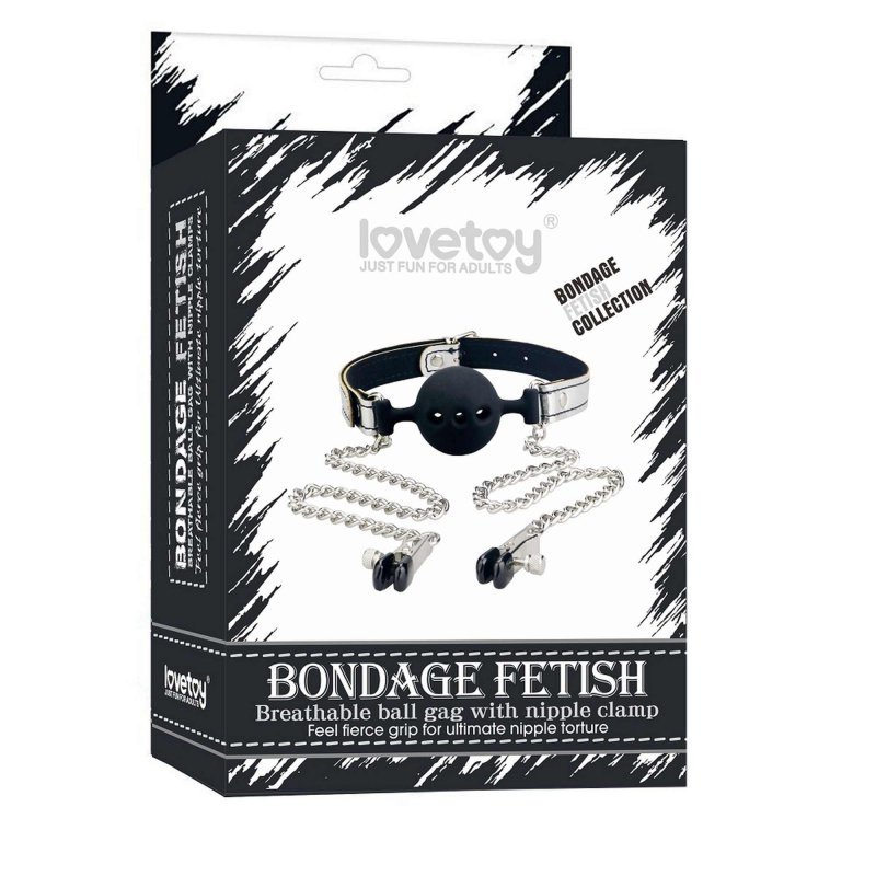 Knebel kulka do ust oddychający breathable ball gag