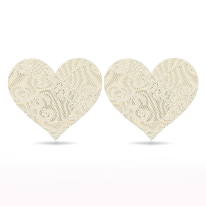 Nasutniki na piersi serce kwiatek (2 pack)