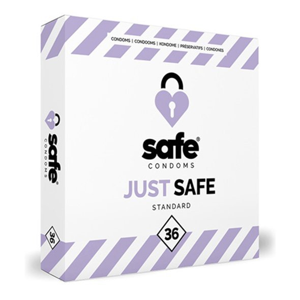 Prezerwatywy klasyczne Safe Condoms Just Safe Standard 36 sztuk