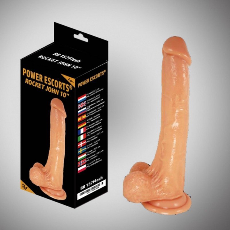 Realistyczne duże dildo z jądrami 25,5 cm