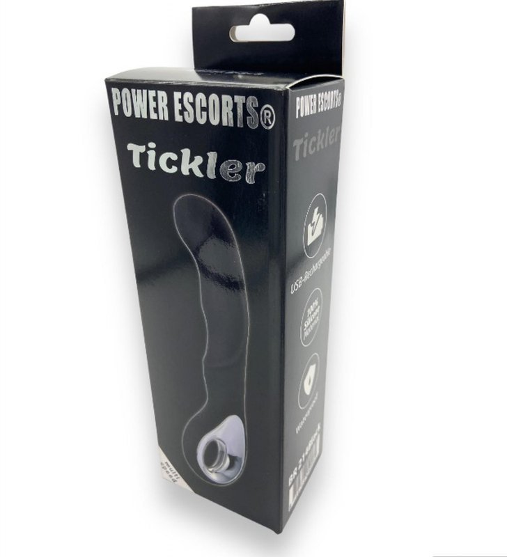 Tickler black silicone gspot vibrator – rechargeable