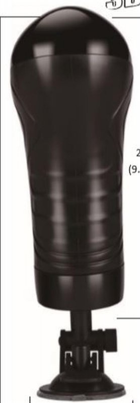 Bull power black  wallmounted vibrating masturbator