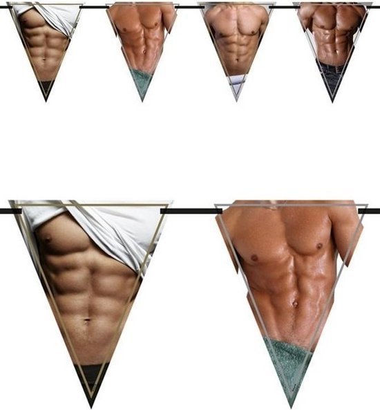 Birthday garlands man - flagbanner