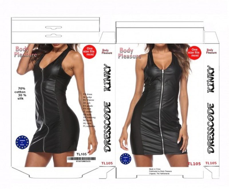 Bielizna - wetlook dress one size