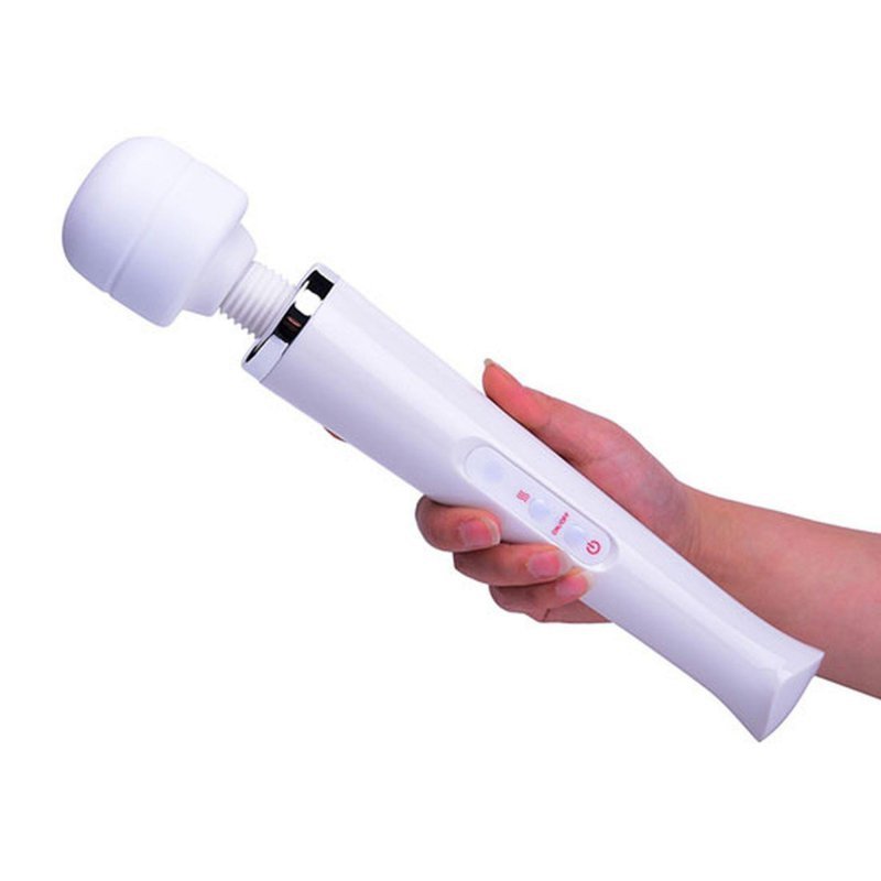 Stymulator sex masażer wand z ruchomą główką czarny