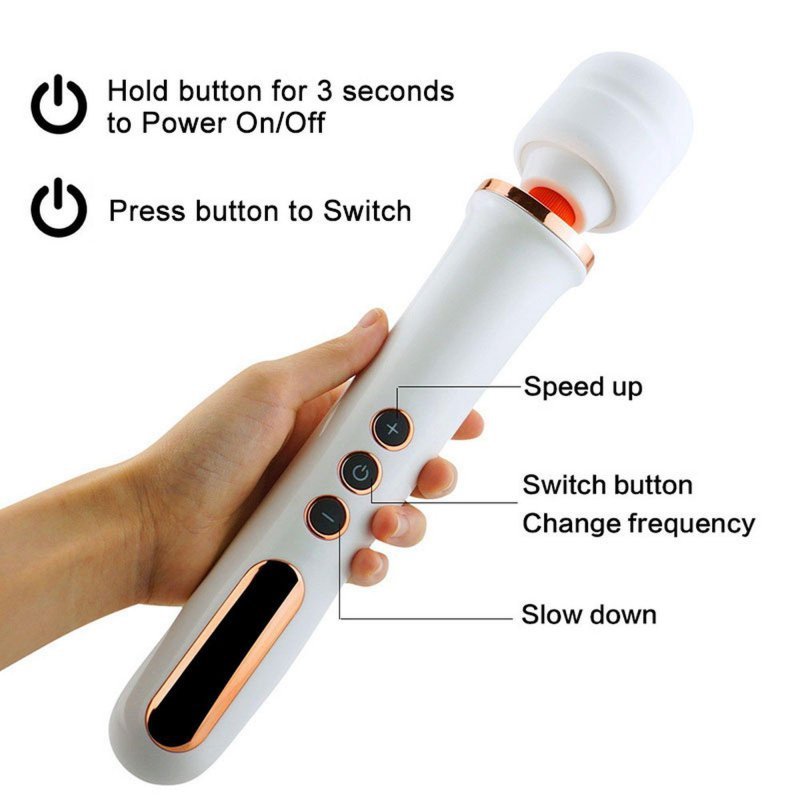 Wibrator Wand różdżka Massager Super Powerful USB 10 funkcji