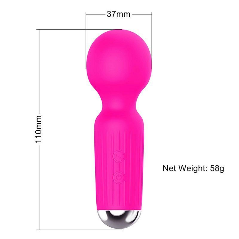 Mini masażer erotyczny różdżka wand stymulator łechtaczki róż