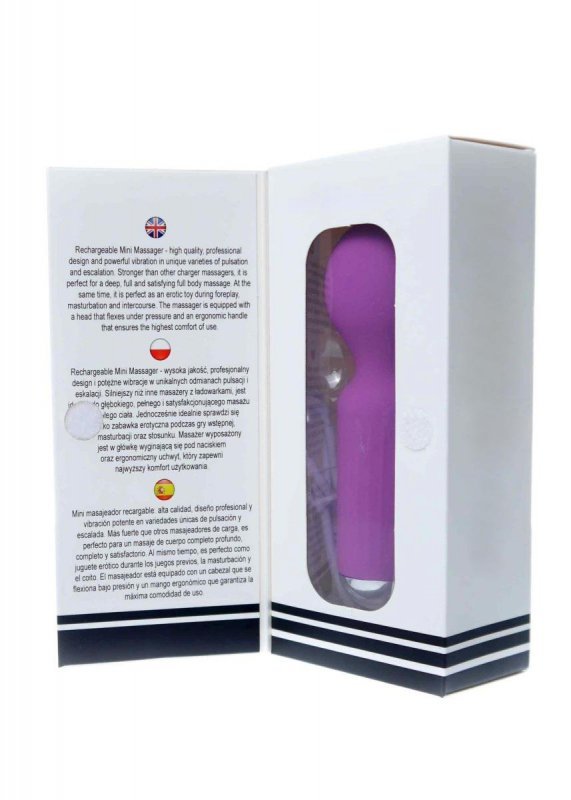 Mini masażer erotyczny różdżka wand stymulator łechtaczki fiolet