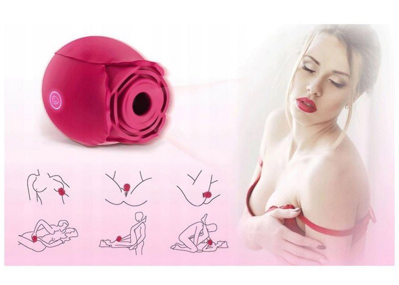 Powietrzny stymulator łechtaczkowy roża rozkoszy intensywny orgazm