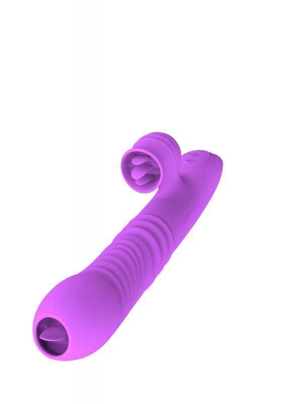 Potężny wibrator liżący cipkę różowy Fanny usb