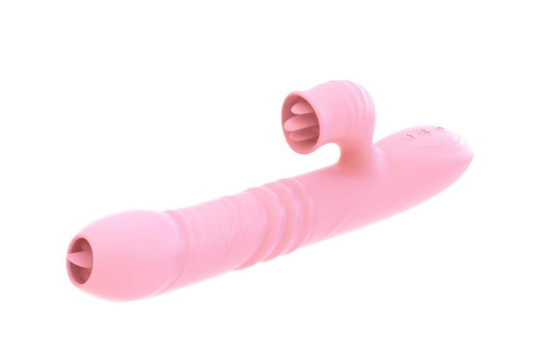 Potężny wibrator liżący cipkę różowy Fanny usb