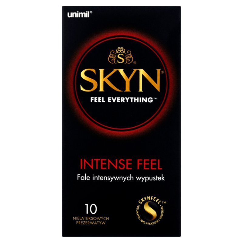 Prezerwatywy stymulujące z wypustkami Unimil Skyn 10 sztuk 