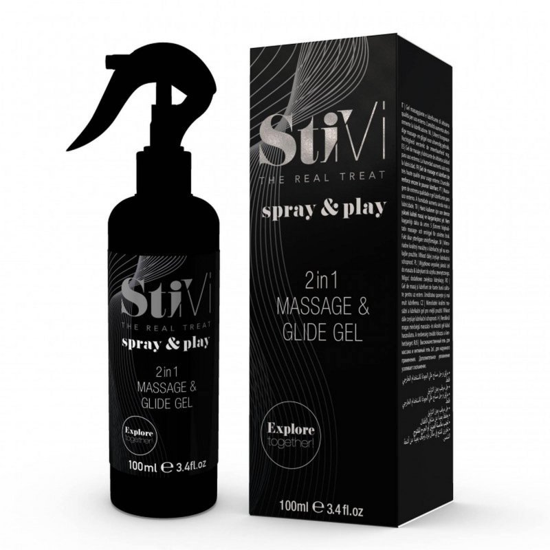 StiVi Spray&amp;Play żel do masażu zwiekszający poślizg 100 ml