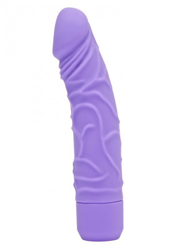 Zakrzywiony realistyczny wibrator fioletowy 20 cm