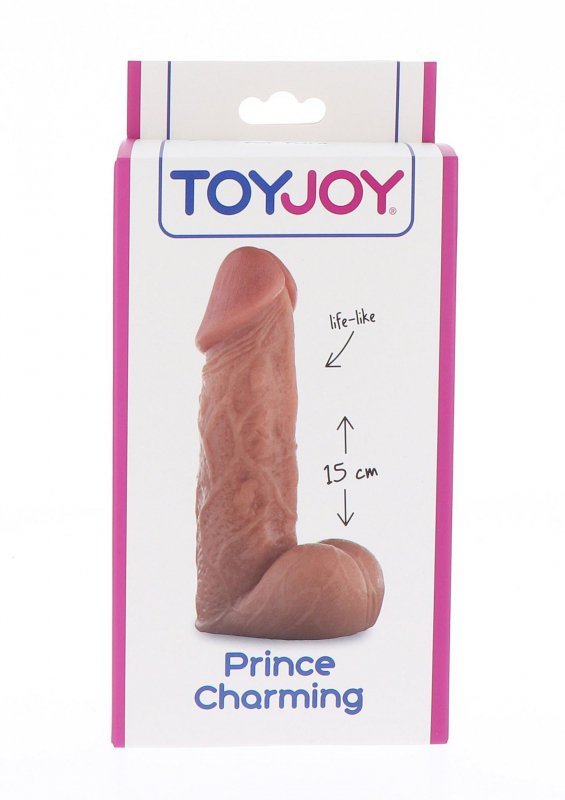 Realistyczne dildo z jądrami żylasty penis 15 cm