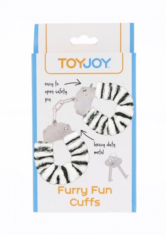 Sex kajdanki pluszowe zebra