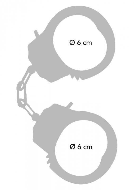 Kajdanki metalowe Metal Handcuffs