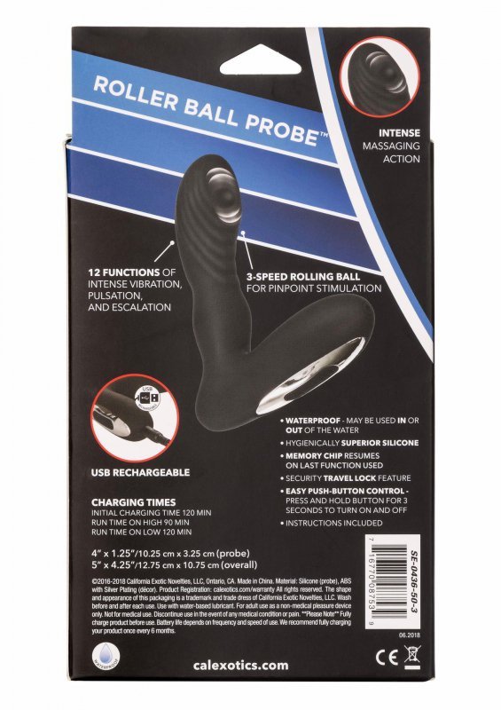 Wibrujący stymulator prostaty korek plug masażer krocza czarny