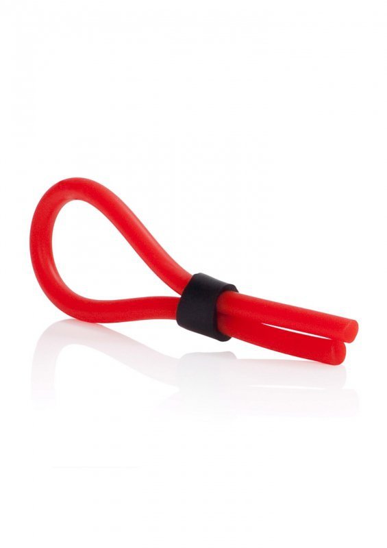 Pierścień silicone stud lasso red
