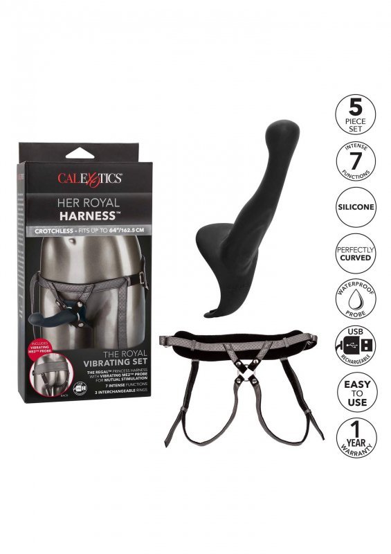 Strapon The Royal vibrating set
