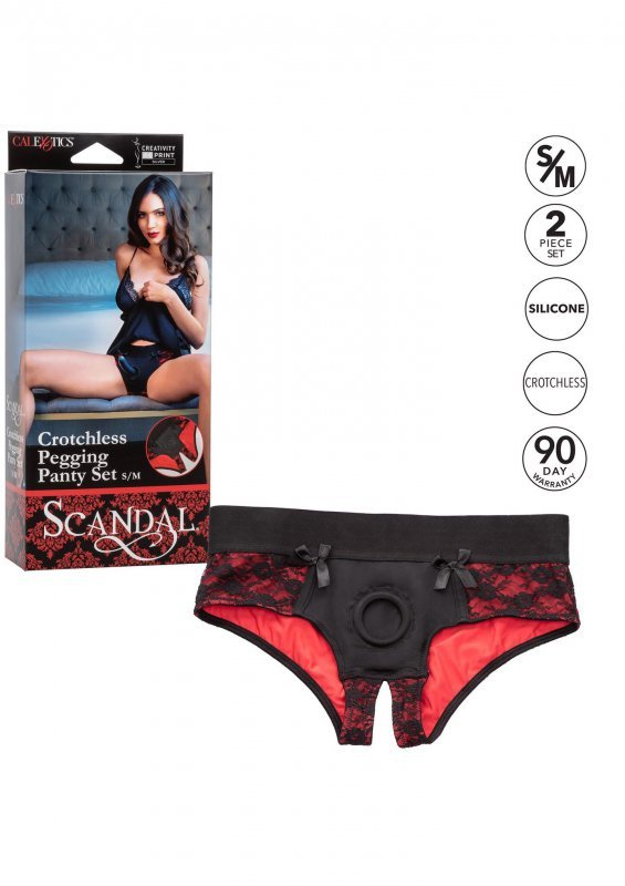 Strapon Scandal Crotchless Set S/M