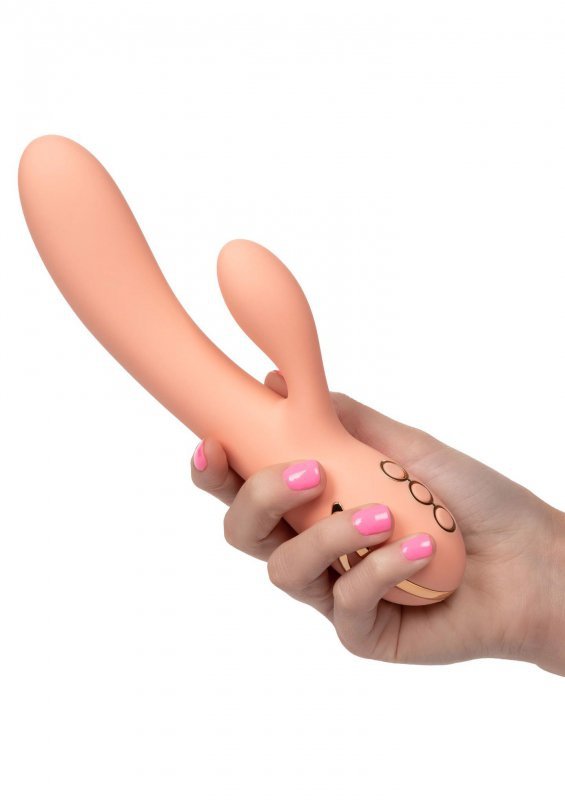 Mocny wibrator z króliczkiem sex masażer mega orgazm