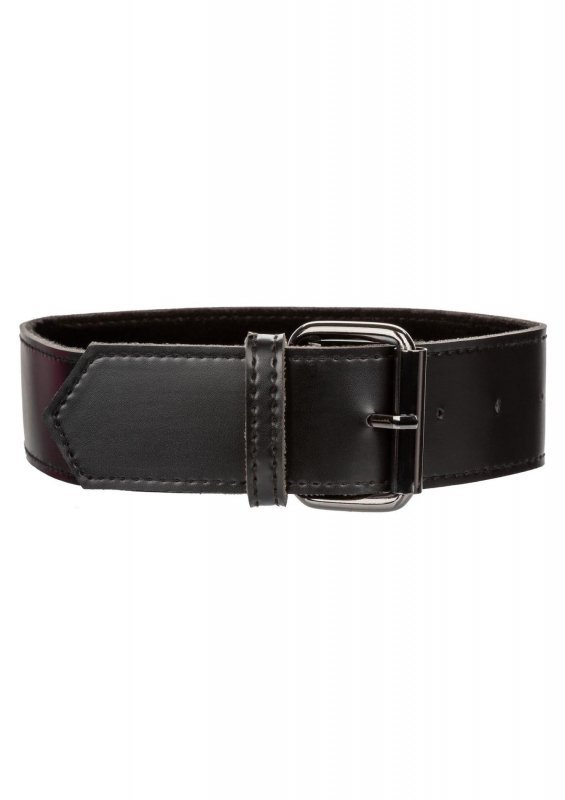 Obroża i smycz do BDSM Collar With Chain Leash Black