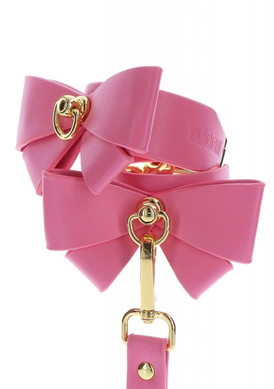 Kajdanki na kostki różowe do BDSM Ankle Cuffs Set Pink