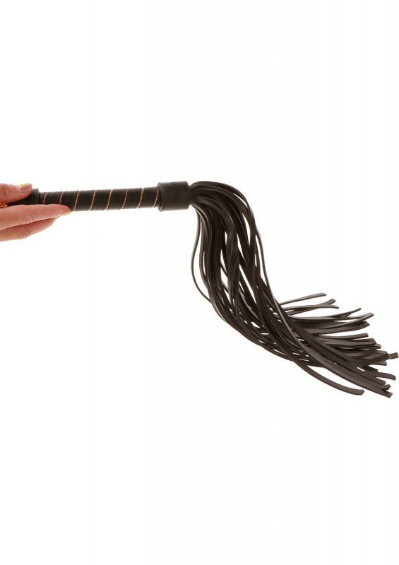 Pejcz do bdsm Studded Whip Black