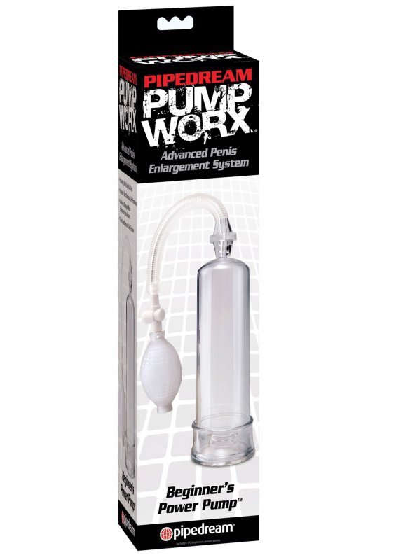 Pompka erekcyjna do penisa PW Beginners Power Pump Clear
