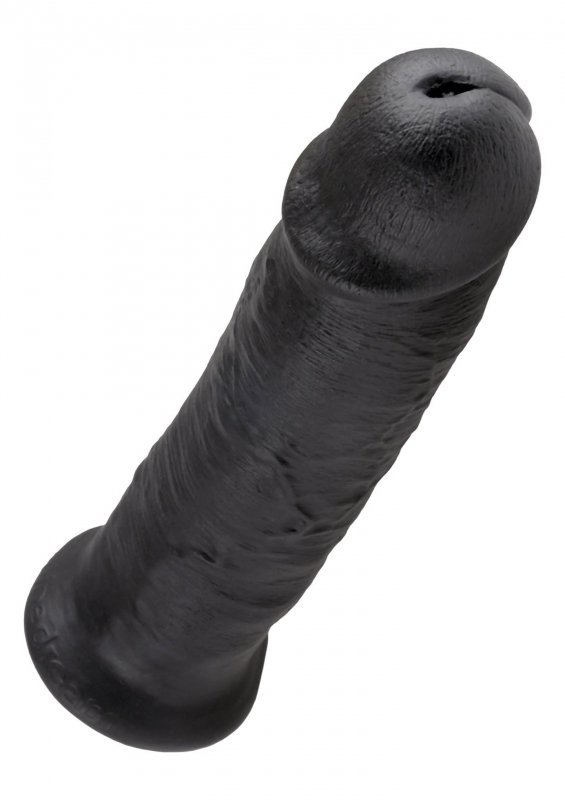 Czarne realistyczne dildo sztuczny penis na przyssawce 25,5 cm