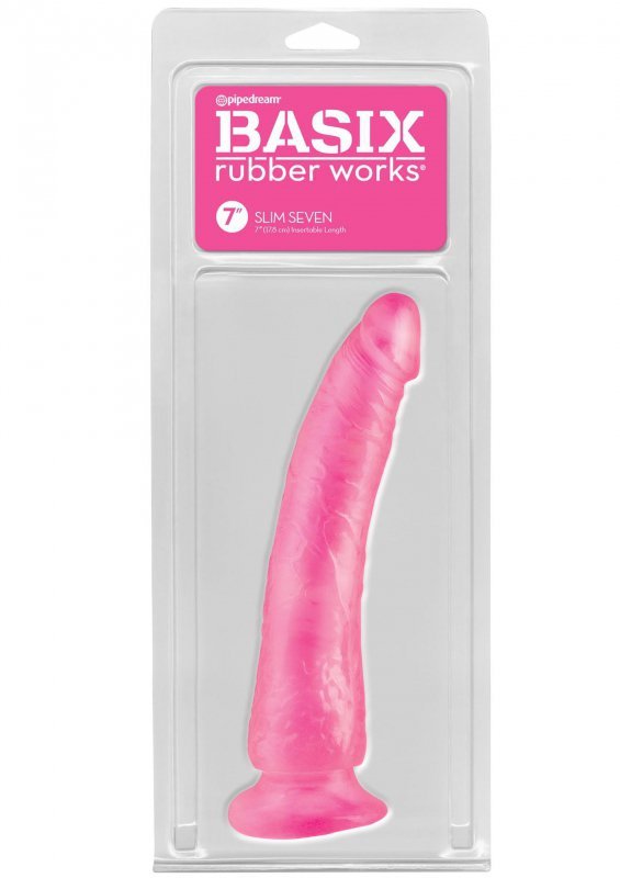 Dildo z mocną przyssawką różowe żelowe 17,5 cm