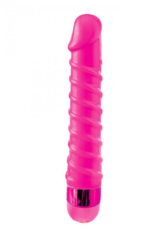 Żelowy wibrator prązkowany spirala 16 cm