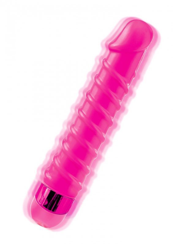 Żelowy wibrator prązkowany spirala 16 cm