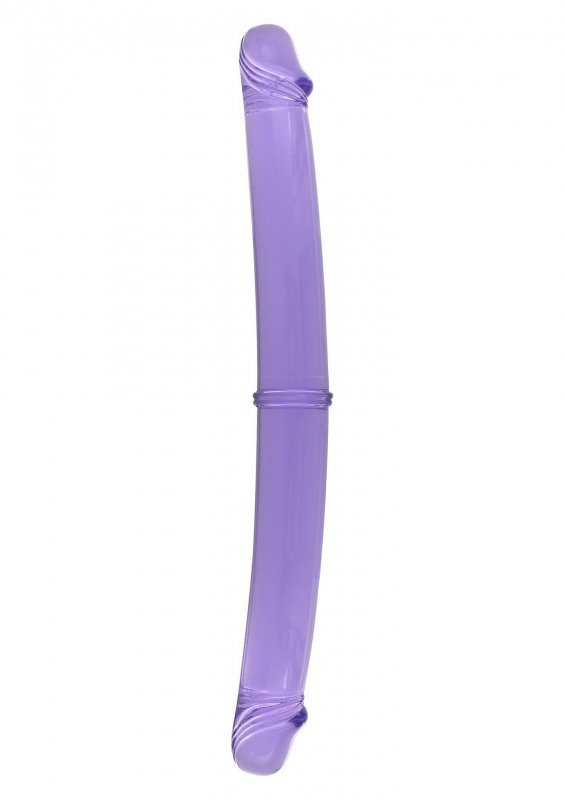 Elastyczne dwustronne dildo żelowe dla lesbijek 30 cm