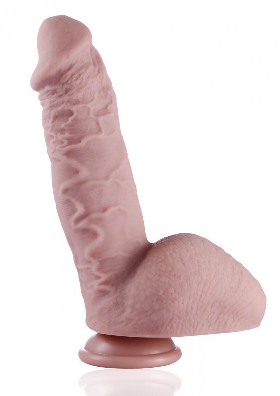 Penis do sex maszyny Hismith KlicLok Dildo 21 cm cielisty