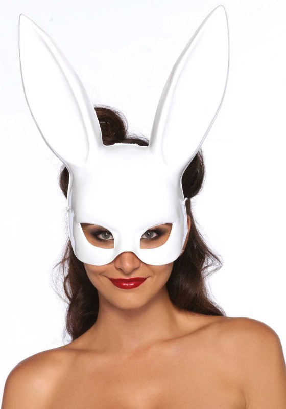 Maska Masquerade rabbit mask white