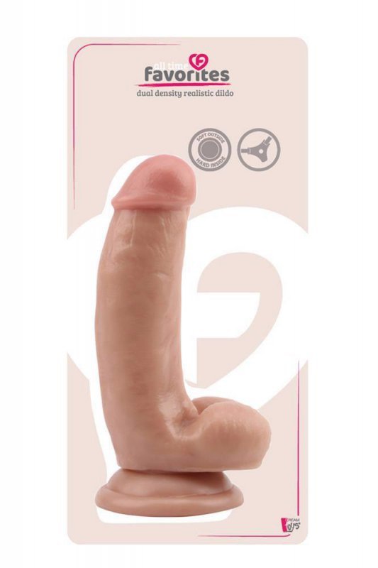 All time favorites dual density dildo 17 cm