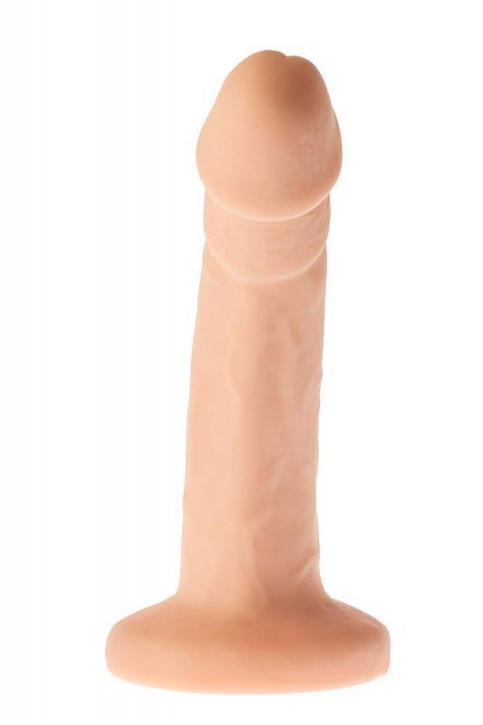 Realistyczne zakrzywione dildo na przyssawce 18 cm